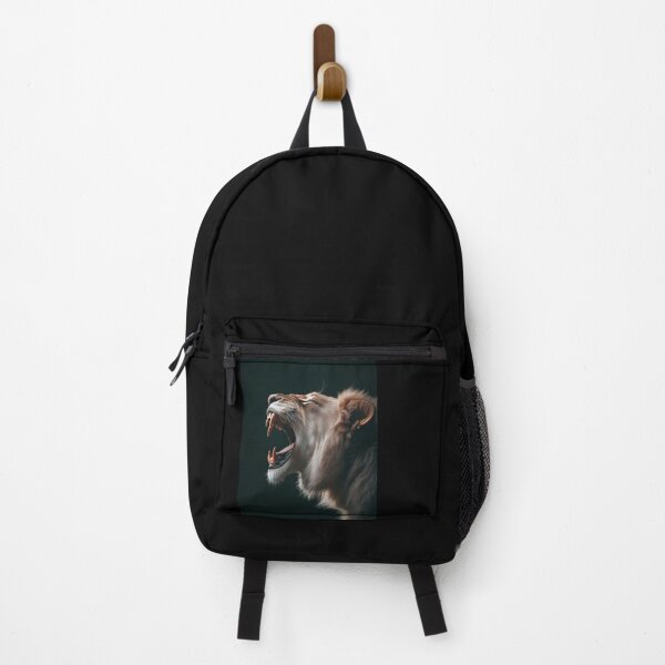 Item preview, A majestic lion roaring in the dark designed and sold by MiraCleAI.