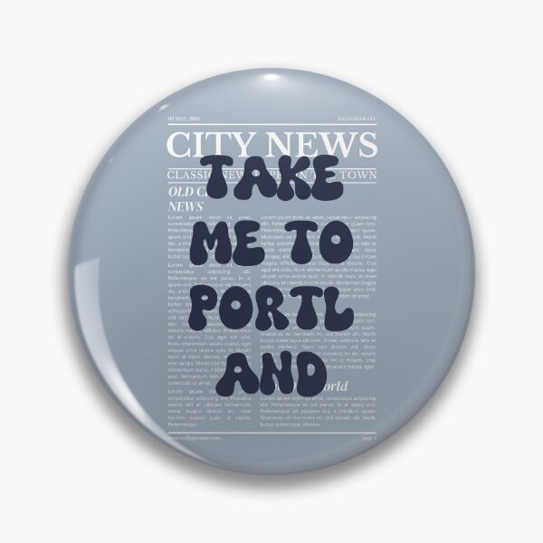 Item preview, "Take Me to Portland" – Australia, Elegant Newspaper-Style Design designed and sold by RM-Journey.