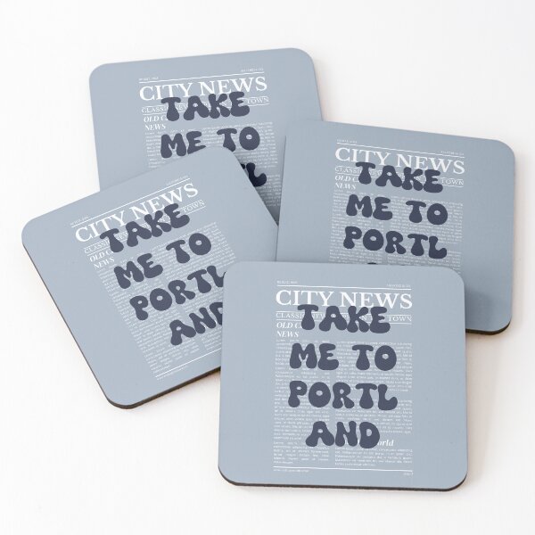 Item preview, "Take Me to Portland" – Australia, Elegant Newspaper-Style Design designed and sold by RM-Journey.
