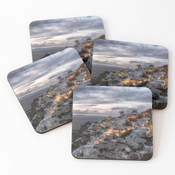 Item preview, Vista del atardecer en Oia, Santorini designed and sold by aaronchoi.