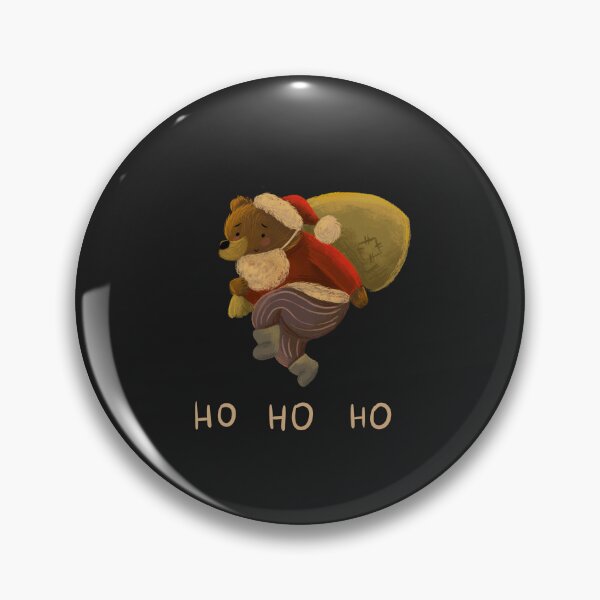 Item preview, Christmas Ho Ho Ho design with a cute bear dressed up in Santa Claus costume  designed and sold by volhakaliaha.