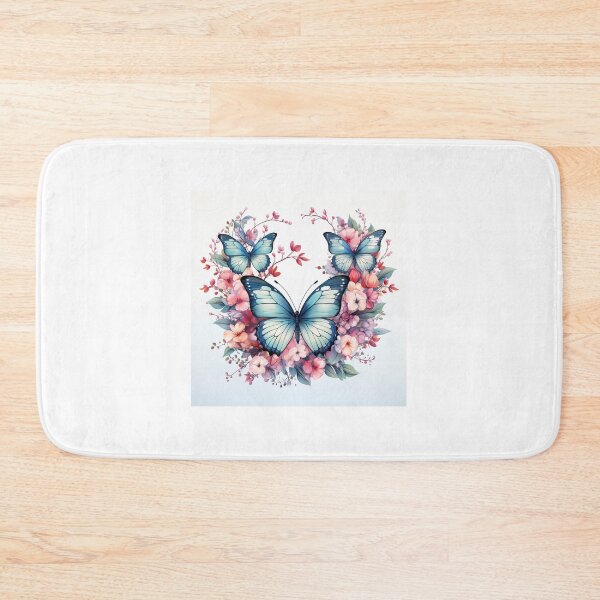 Item preview, Flowers and butterflies wreath isolated on white background designed and sold by MiraCleAI.