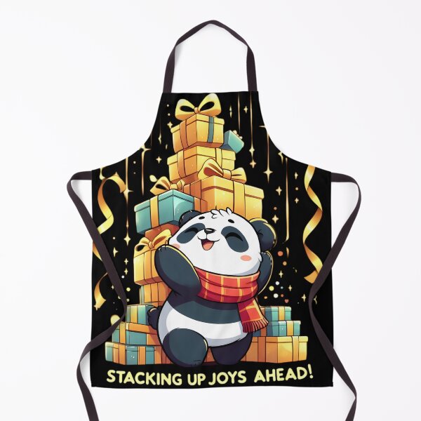 Item preview, Festive Panda with Stacked Gifts designed and sold by Zatch-Bell.