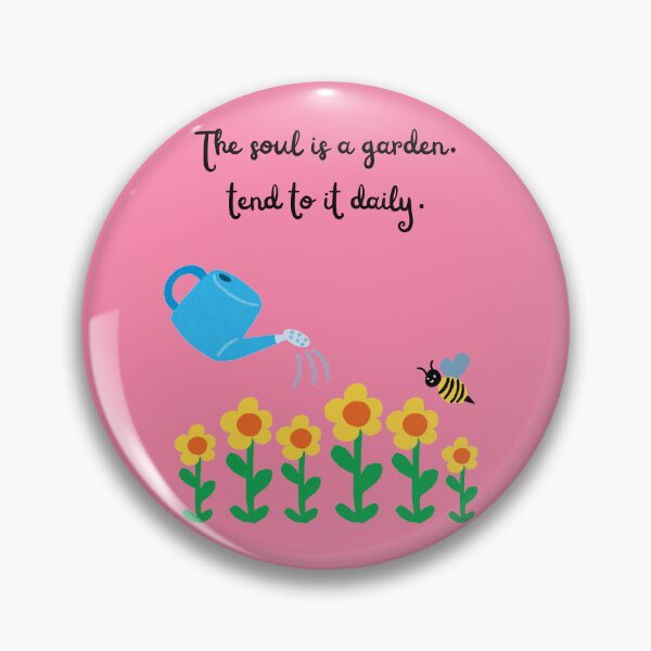Item preview, Positive Self Care Design | Pink Background | The Soul Is A Garden, Tend To It Daily designed and sold by Mystify-.