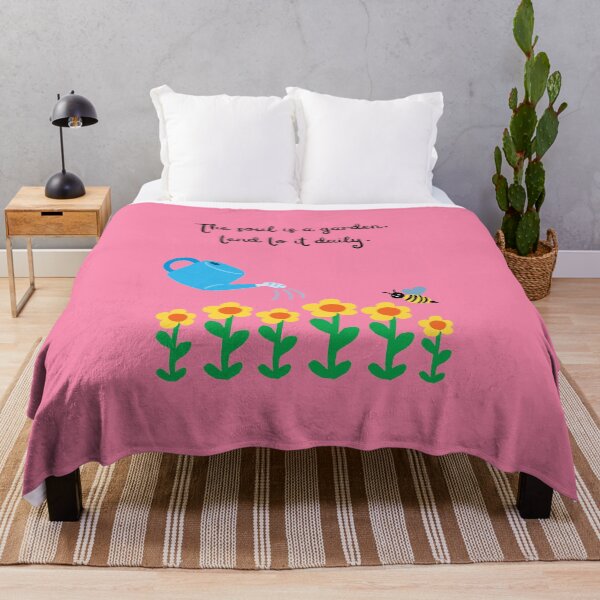 Item preview, Positive Self Care Design | Pink Background | The Soul Is A Garden, Tend To It Daily designed and sold by Mystify-.