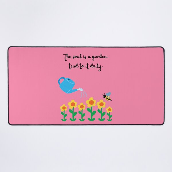 Item preview, Positive Self Care Design | Pink Background | The Soul Is A Garden, Tend To It Daily designed and sold by Mystify-.
