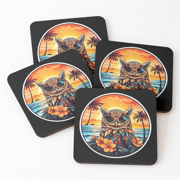 Item preview, Relaxed Owl with Sunglasses by The Palm Tree Beach designed and sold by NautiChic.