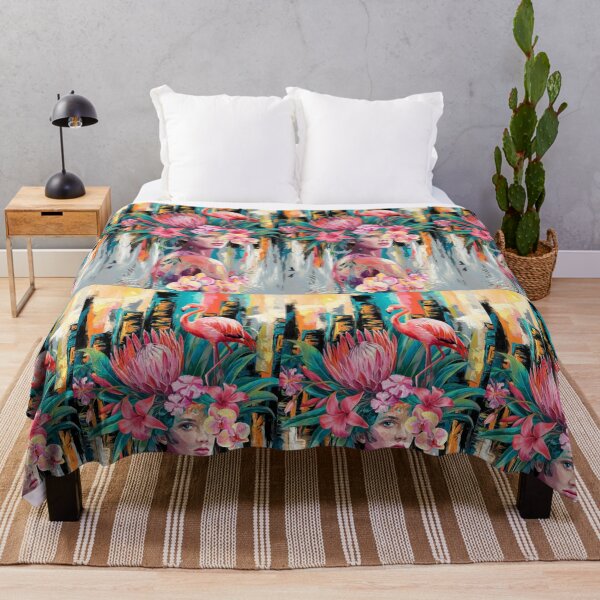 Item preview, Tropic Birds And Flowers - Pink Haze  designed and sold by CanvasCarousel.