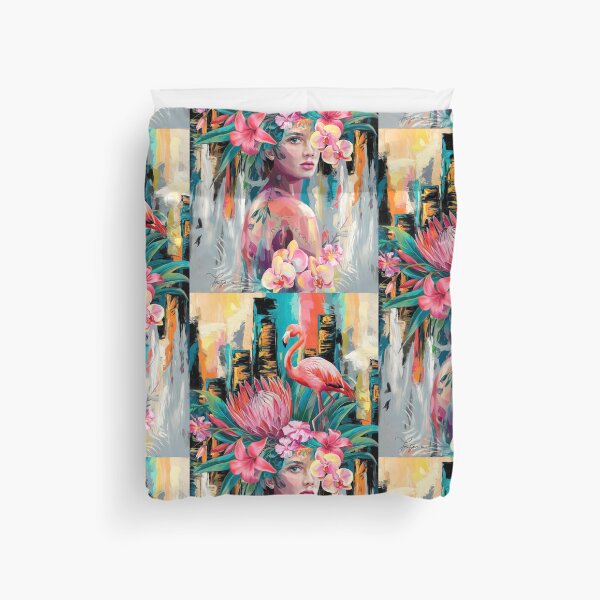 Item preview, Tropic Birds And Flowers - Pink Haze designed and sold by CanvasCarousel.