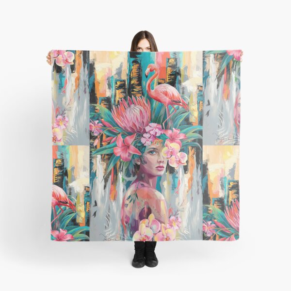 Item preview, Tropic Birds And Flowers - Pink Haze designed and sold by CanvasCarousel.