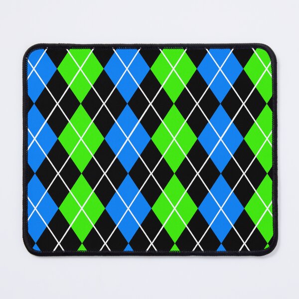 Item preview, Blue Green Black Argyle Pattern Design designed and sold by PatternTitan.