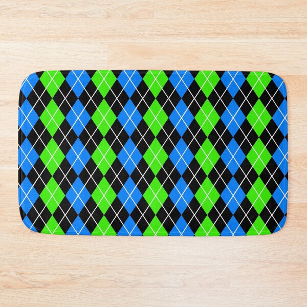 Item preview, Blue Green Black Argyle Pattern Design  designed and sold by PatternTitan.