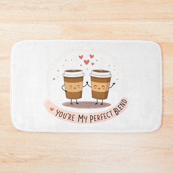 Item preview, Cute Coffee Couple - "You're My Perfect Blend" Whimsical Illustration designed and sold by Pattamo1.