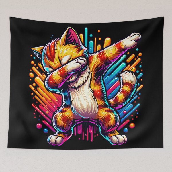Item preview, dabbing cat designed and sold by Ultimate-Rabbit.