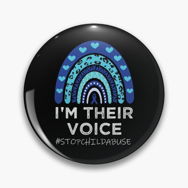 Item preview, Child Abuse Prevention Awareness I'm Their Voice Pinwheel  designed and sold by DoodleUrban.