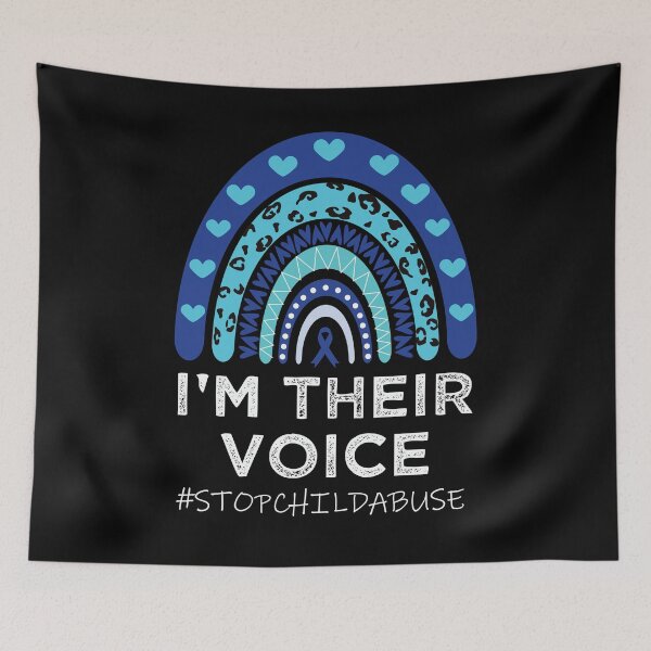 Item preview, Child Abuse Prevention Awareness I'm Their Voice Pinwheel  designed and sold by DoodleUrban.