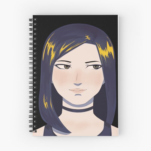 Item preview, Cute girl portrait in anime style with choker necklace designed and sold by MyryaArt.