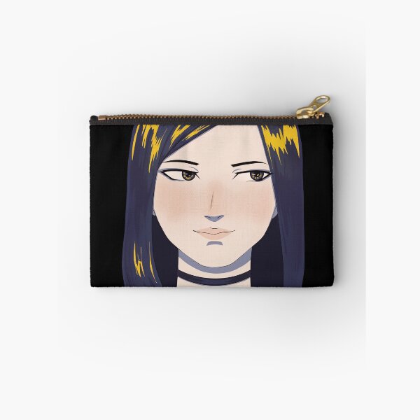 Item preview, Cute girl portrait in anime style with choker necklace designed and sold by MyryaArt.