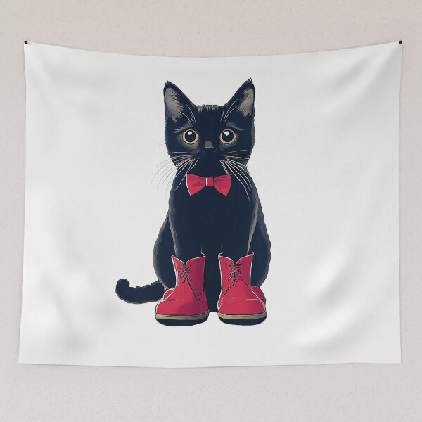 Item preview, Puss In Boots No 2. Cat design. designed and sold by Shoot-The-Moon.