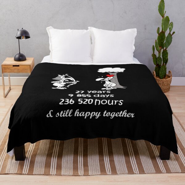 Item preview, 27th Wedding Anniversary Funny Gift For Husband Wife 27 Years Together 27th Year Of Marriage Humorous Couple Matching designed and sold by FunnySunny T-Shirts.