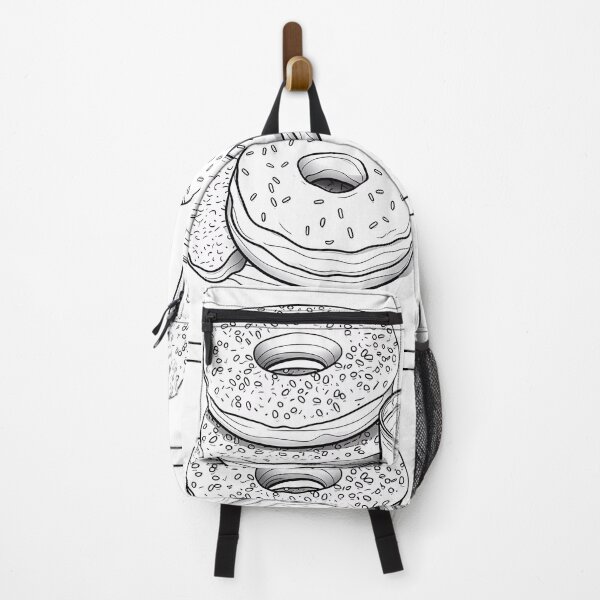 Item preview, Beautiful Donuts Coloring Page Pattern  designed and sold by DavidColoring.