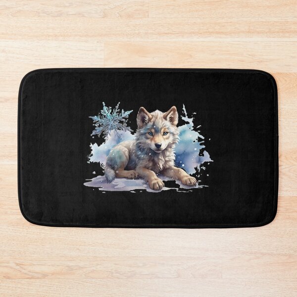 Item preview, a little wolf in the snow designed and sold by Rose Design & Photos.
