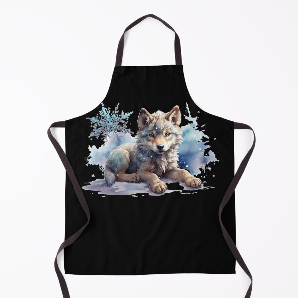 Item preview, a little wolf in the snow designed and sold by Rose Design & Photos.