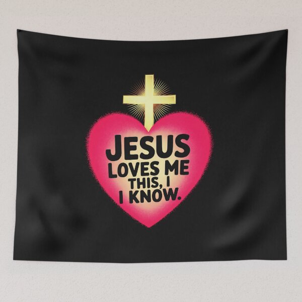 Item preview, Jesus Loves Me This, I Know: Celebrating Faith and Eternal Love designed and sold by elynne9.
