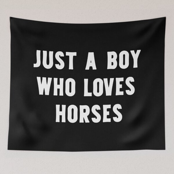 Item preview, Just A Boy Who Loves Horses Funny Horse Lover designed and sold by RareBunny.