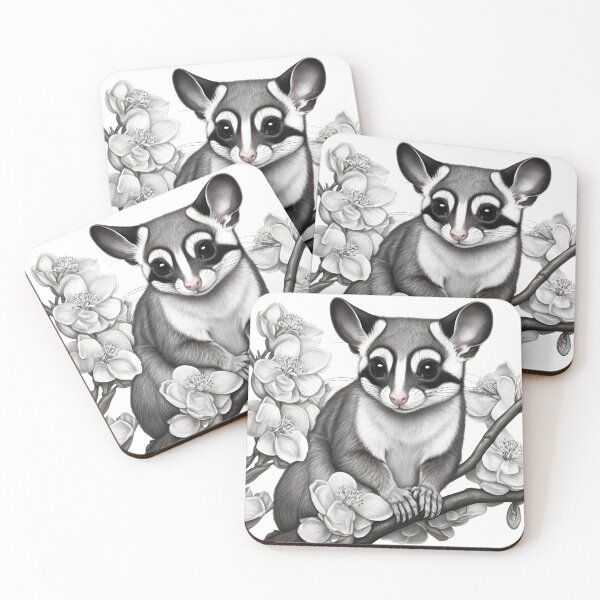 Item preview, Realistic Sugar Glider Pencil Drawing designed and sold by Pencil-Art.