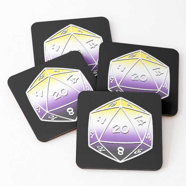 Item preview, D20 nonbinary designed and sold by Aly-en.