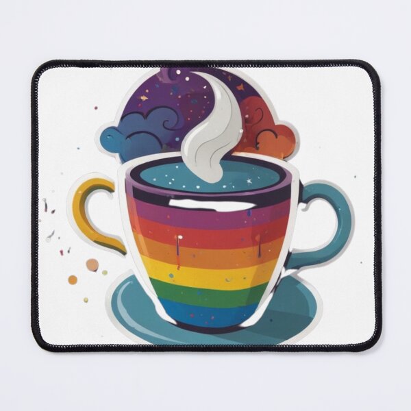 Item preview, Galaxy Rainbow Brew: Cosmic Coffee Art designed and sold by Spicex2.