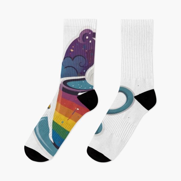 Item preview, Galaxy Rainbow Brew: Cosmic Coffee Art designed and sold by Spicex2.