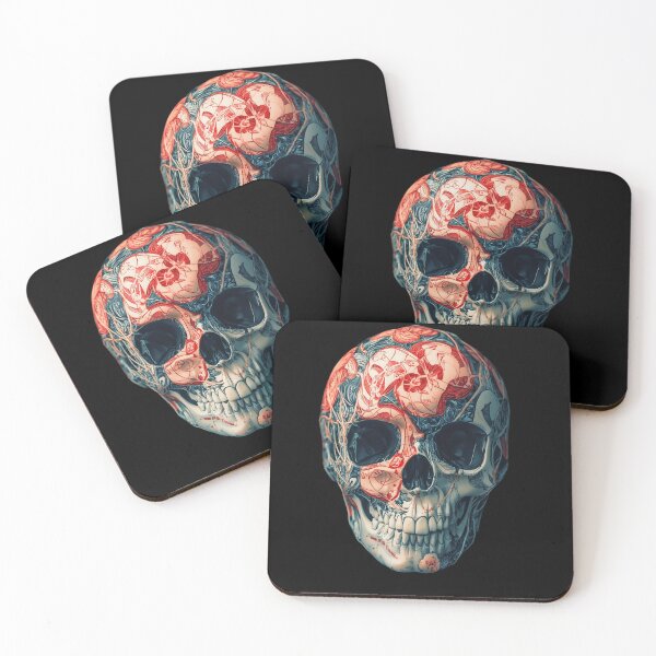 Item preview, Skull Design no 10. Ceramic Tattoo coolness. designed and sold by Shoot-The-Moon.
