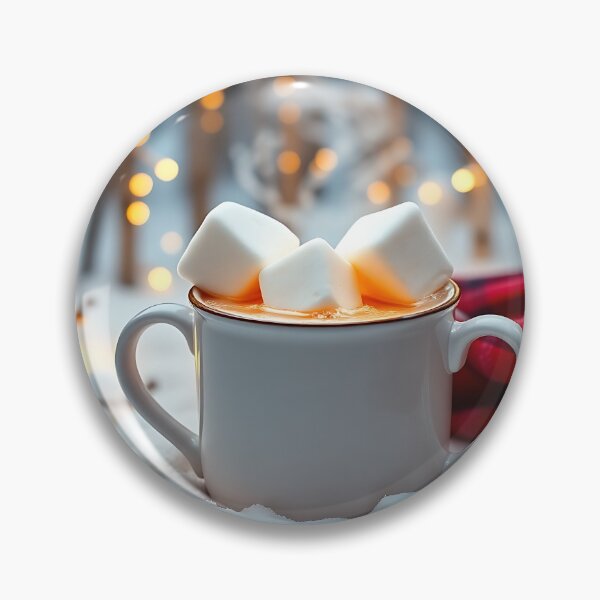 Item preview, A mug of hot cocoa and marshmallows designed and sold by StellarHues.