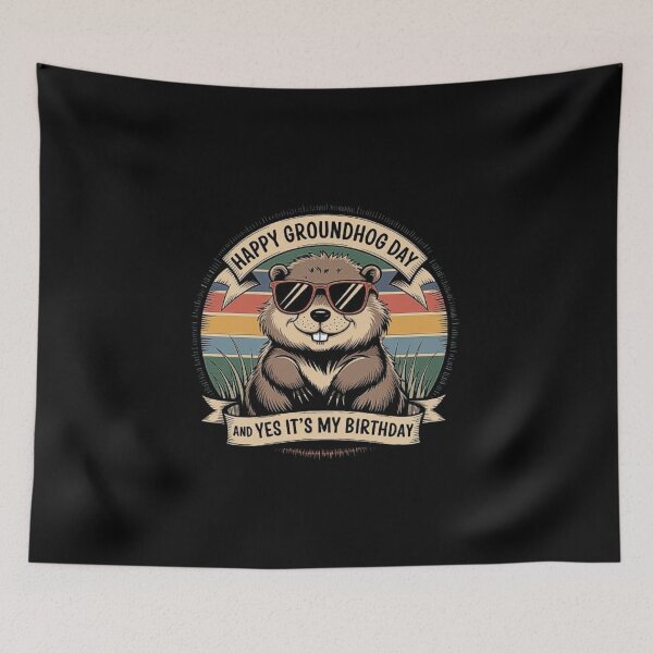 Item preview, Happy Groundhog Day Birthday Cool Groundhog with Sunglasses designed and sold by love3617.