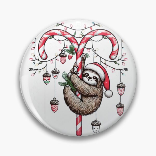 Artikelvorschau, Weihnachtsfischtiere Faultier hängen an einem Weihnachtsrohr, Weihnachtsfaultier, Weihnachtsfisch, saisonaler Freude, Neujahrsvibes entworfen und verkauft von Expressions-Sel.