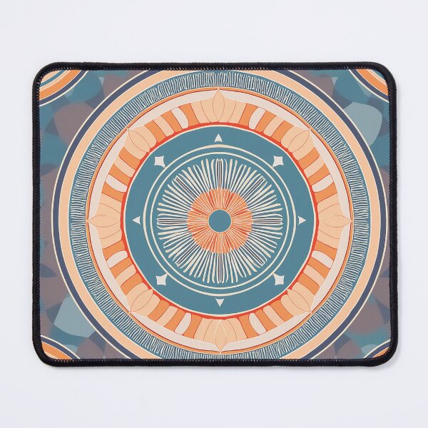Item preview, A contemporary medallion pattern design with simplified, clean-lined medallions and a muted colors. designed and sold by HEMRO.