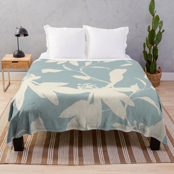 Item preview, Tropic summer painting seamless pattern with exotic flower branch silhouette. designed and sold by MatyKotiv.