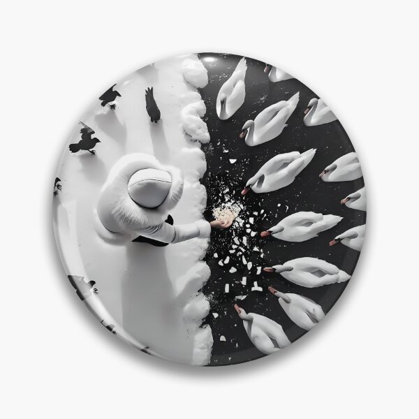 Item preview, White swans designed and sold by Vibranta Studio.