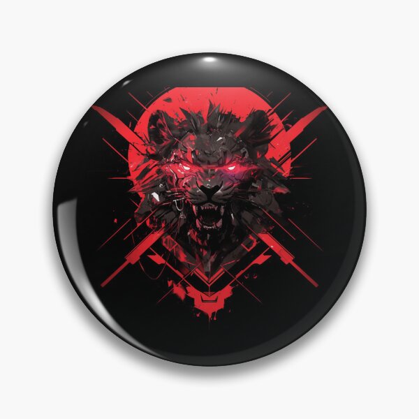 Item preview, Black Lion // Black Lion // Cool Animal // Cyber Animal // Animal Art // Animal Warrior // Gaming Aesthetic stickers designed and sold by SMARTKIT  DESIGNAGENCY.