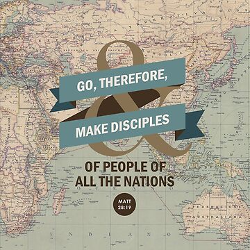 Artwork thumbnail, Matthew 28:19 by Paper Bee Gift Shop