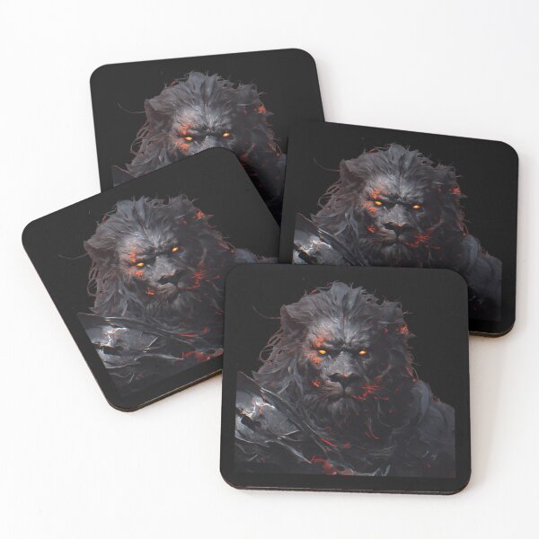 Item preview, Black Lion // Black Lion // Cool Animal // Cyber Animal // Animal Art // Animal Warrior // Gaming Aesthetic stickers designed and sold by SMARTKIT  DESIGNAGENCY.