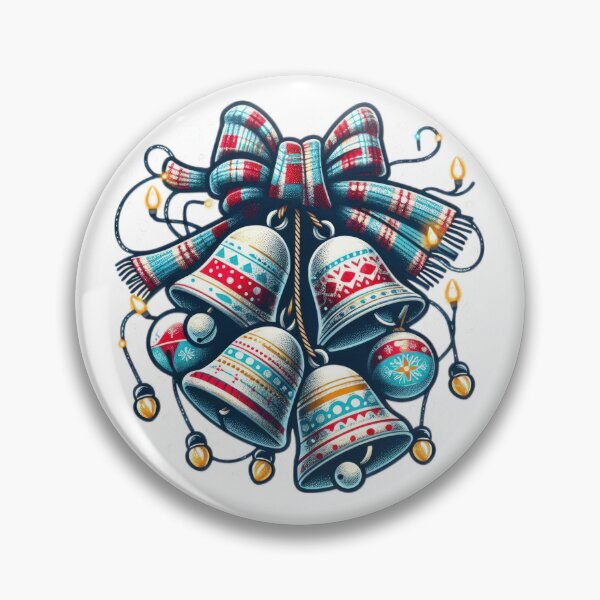 Artikelvorschau, Weihnachtsglocken garlanded, Weihnachtsklocken, Weihnachtslust, saisonale Freude, Neujahrsvibes entworfen und verkauft von Expressions-Sel.