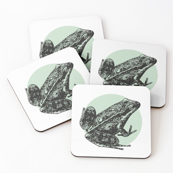 Item preview, Detailed drawing of a wood frog designed and sold by alina-k-design.