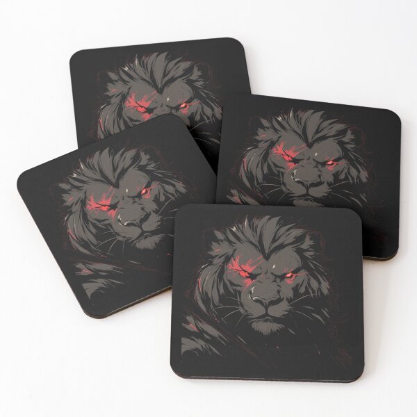 Item preview, Black Lion // Black Lion // Cool Animal // Cyber Animal // Animal Art // Animal Warrior // Gaming Aesthetic stickers designed and sold by SMARTKIT  DESIGNAGENCY.