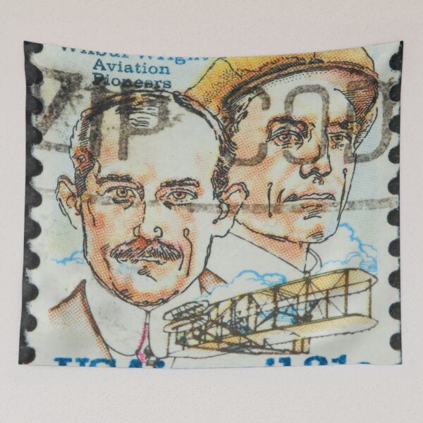Item preview, Wright brothers on a postage stamp designed and sold by Photopat.