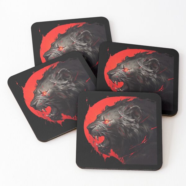Item preview, Black Lion // Black Lion // Cool Animal // Cyber Animal // Animal Art // Animal Warrior // Gaming Aesthetic stickers designed and sold by SMARTKIT  DESIGNAGENCY.