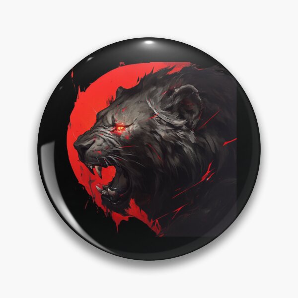 Item preview, Black Lion // Black Lion // Cool Animal // Cyber Animal // Animal Art // Animal Warrior // Gaming Aesthetic stickers designed and sold by SMARTKIT  DESIGNAGENCY.
