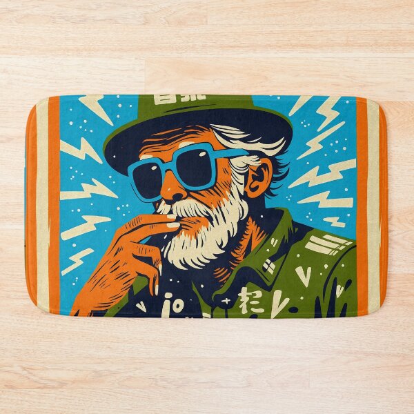 Item preview, Cool Blues Musician Japanese Pop Art Design designed and sold by IAPICTURE.